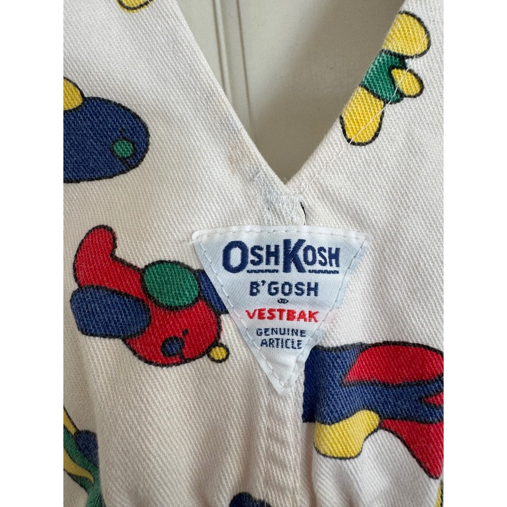 Vintage Oshkosh B'gosh colorful airplane overalls - Picture 8 of 11
